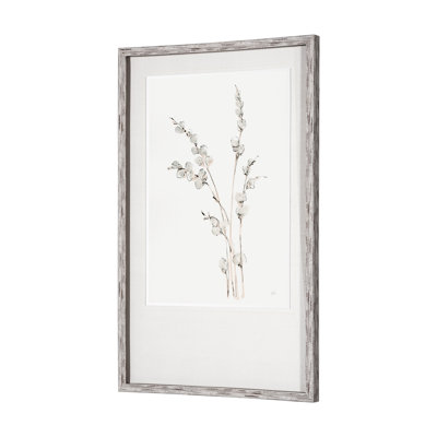 Willows IV by Chris Paschke a Hand Embelished Textured Framed Art Print Matted under Glass