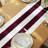 Burgundy Striped Table Runner 108" x 14"-27798565-27778789