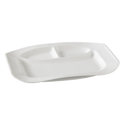 Yanco Piscataway Porcelain Divided Serving Dish