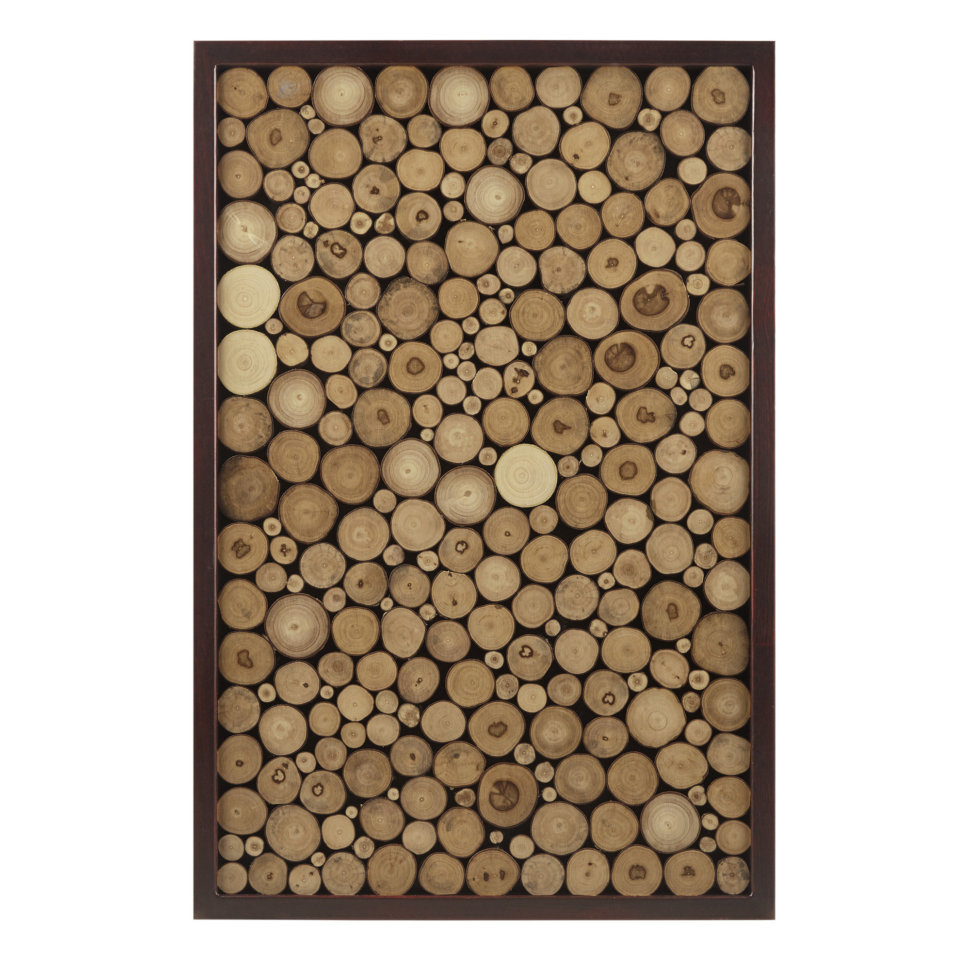 Rustic wooden slices picture - wood slices mosaic - natural wooden eco –  GeniusesOfWood