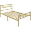 88.5cm Height Metal Bed Frame with Cloud-inspired Design Headboard-1711806092-1728488638