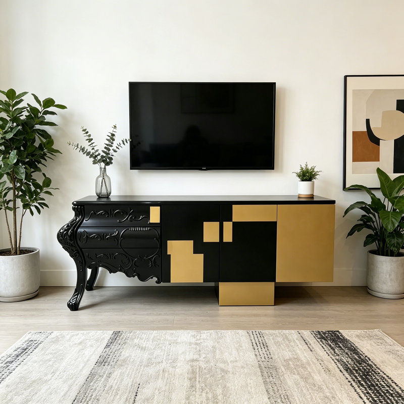 Meuble télé de luxe de style français