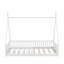 Lit simple en bois avec clôture-897621364