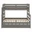 Lit superposé simple au-dessus d'un lit double avec lit gigogne Leda Kids-462751441
