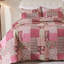 Ensemble de literie réversible douce et légère Floral Patchwork-110565067-110565069