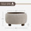 Round Cocktail Ottoman with Storage-129468322