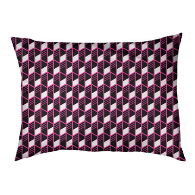 Byrge Geometric Fleece Pet Bed