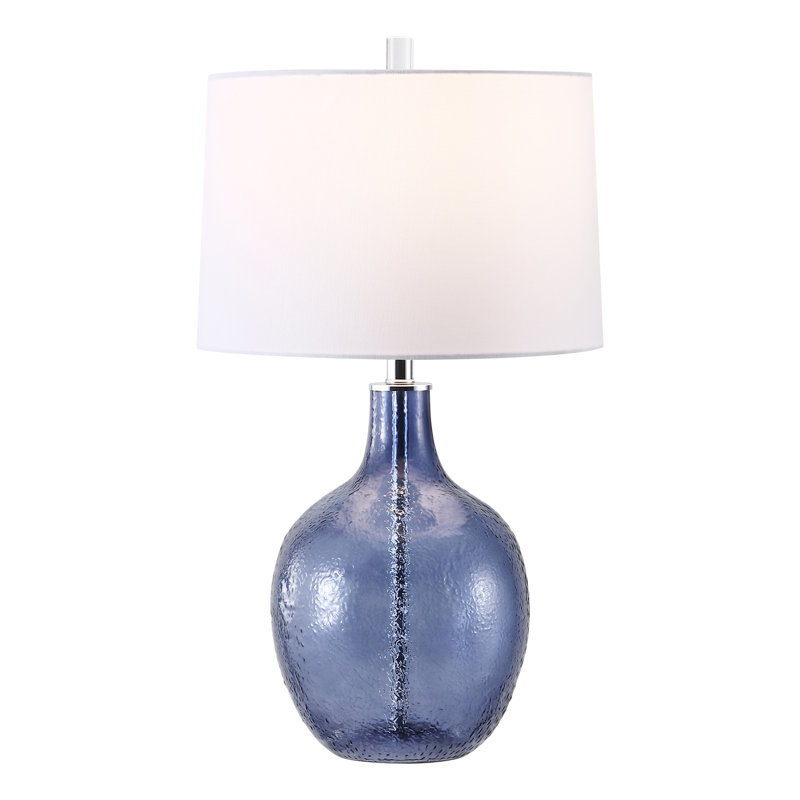 Glass Table Lamp, Blue