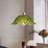 1-Light E26 Base Brass Metal and Glass Dome Pendant Light, Adjustable Height, Dimmable, ETL Listed