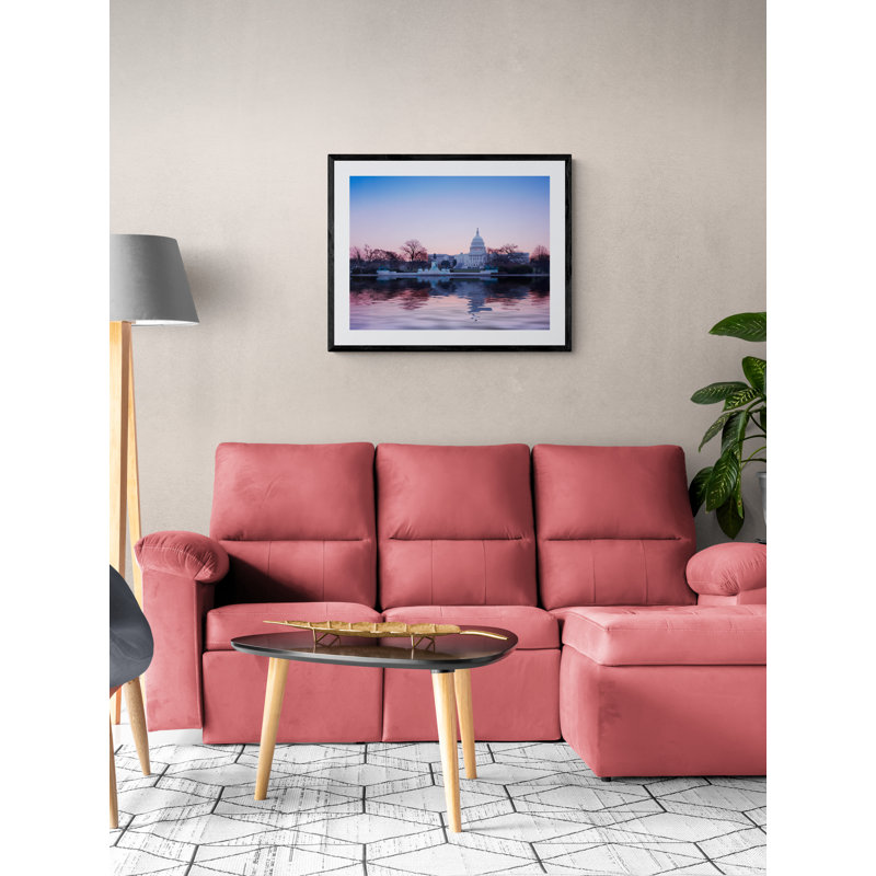 Reflections Of The Capitol Print by Steven Heap, Wrapped Canvas, 24" H x 32" W