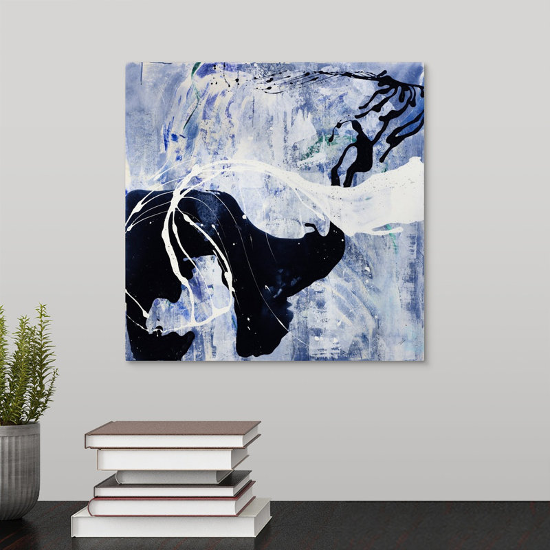 « yin yang », peinture sur toile, Toile tendue, H 12 po x l 12 po x P 1,25 po