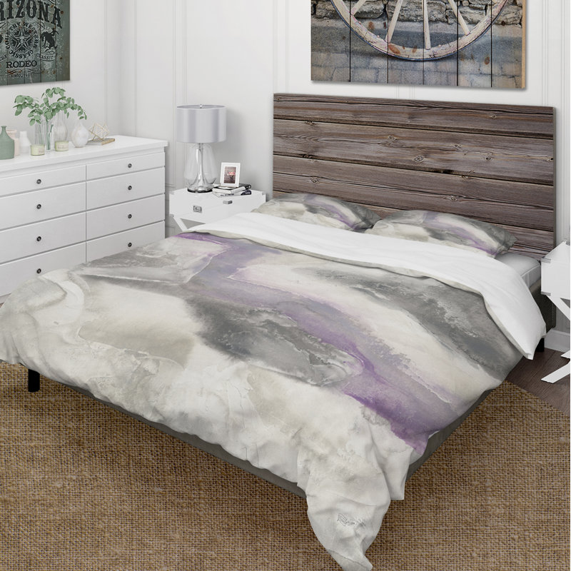 Ensemble de housse de couette aquarelle minimal tons ii, Housse de couette double / grand et 2 taies