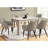 Beige Laminate Dining Table, 60" Rectangular, Modern, For Rectangular Taupe Construction Events