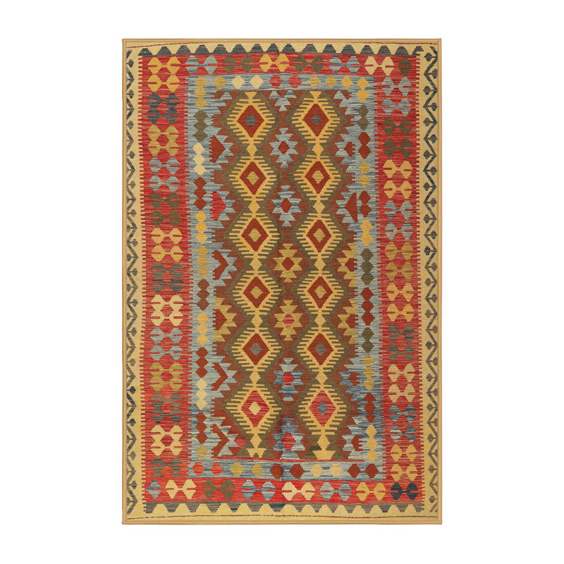 Tapis décoratif brun sud-ouest Zimmermann, Rectangle 7 pi x 9 pi