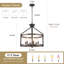 Lustre de ferme campagnard à 6 lumières 23,1 "à intensité variable-107168571