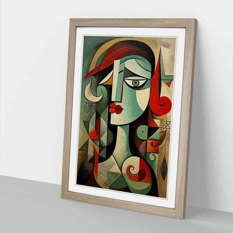 Pablo Picasso Renaissance - Framed Print, Oak , 34cm H x 25cm W x 2cm D