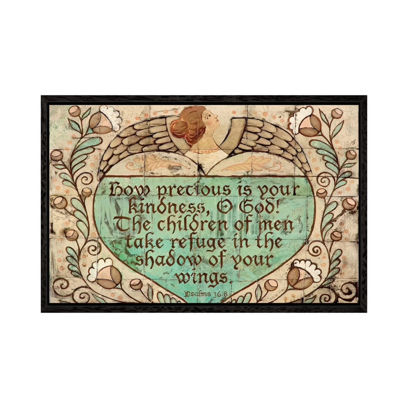 Refuge 1 Piece Wall Art on Canvas, 45.72cm H x 66.04cm W x 3.81cm D, Black Floater Framed