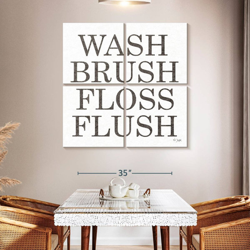 Tergel Wash Brush Floss Flush Print, 45'' H x 45'' W