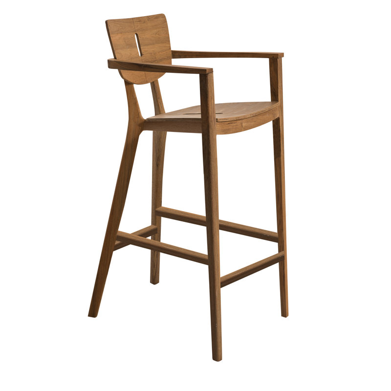 Diuna Solid Wood Bar Stool
