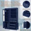 Garde-manger de 75 po, armoire haute autoportante avec 4 tiroirs de rangement, tablettes réglables et dispositifs anti-basculement inclus-2069746014