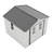 Outdoor Storage Shed, 8x8 protective film, four daylight Windows Lockable Doors,A practical and thoughtful gift,two colors can be freely selected white storage sheds-123834600-123834598
