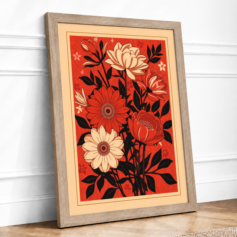 Garden In Bloom Botanical - Print, A1 - 84.1 x 59.4 cm, Oak