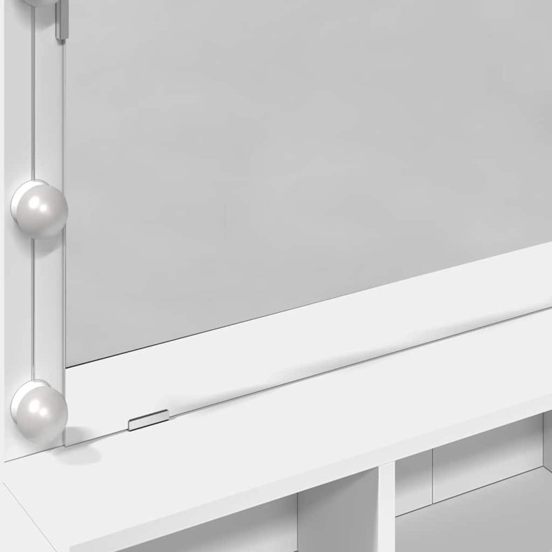 Dressing Table With LED 80X41x134.5 Cm, White