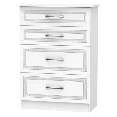 Fully Assembled Hawthorn 4 Drawer Chest