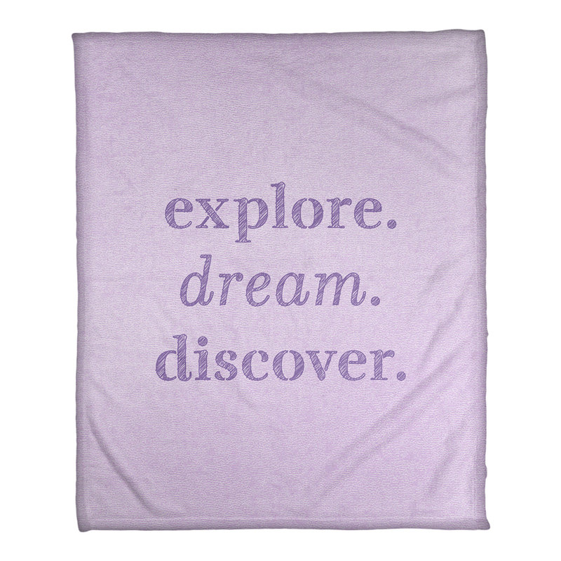 Couverture polaire pour rêve discover, l 30 po x L 40 po, Mauve, Moyen