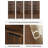 70.9"H  4-Tiers Bookcase , Adjustable Shelves & Anti-Tip, Wood Graint-1120251796