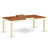 9 Piece Dining Room Furniture Set Includes a Rectangle Kitchen Table with Butterfly Leaf and 8 Dining Chairs, Buttermilk & Cherry-20549034-49668420