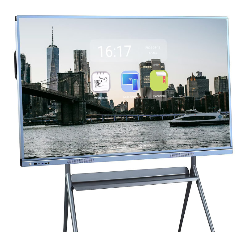 JYXCN 4K Smart Board 55 pouces à écran tactile tout-en-un, tableau blanc interactif avec double système et partage de nuage Idéal pour la salle de classe, le bureau et les présentations éducatives? (Comprend un support mural)