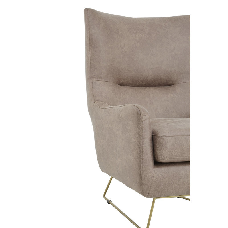 Azyan Faux Leather Armchair