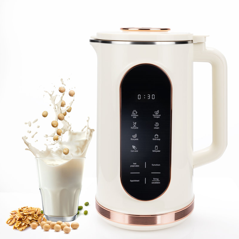 Automatic Nut & Soy Milk Maker (48 oz / 1500ml), 8-in-1 Plant-Based Milk & Beverage Machine