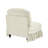 Armless Sofa Chenille W/1 Pillow -Beige+White