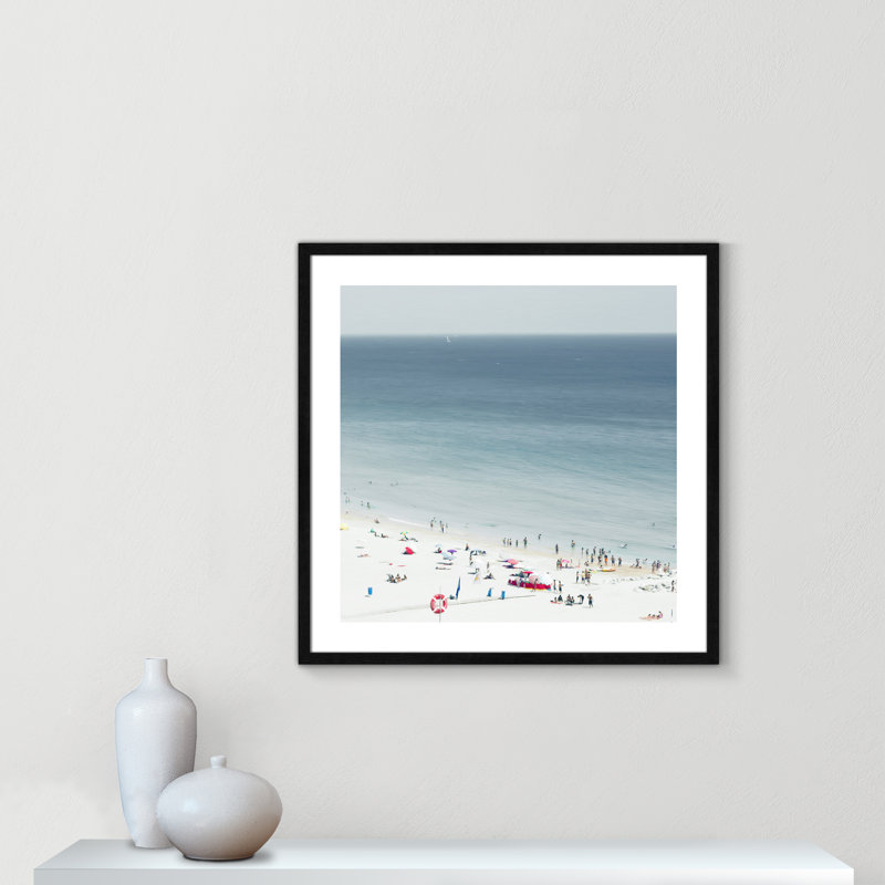 Monier Sesimbra II by Ingrid Beddoes - Print, Black Wood Framed Paper, 28.75" H x 28.75" W x 0.75" D