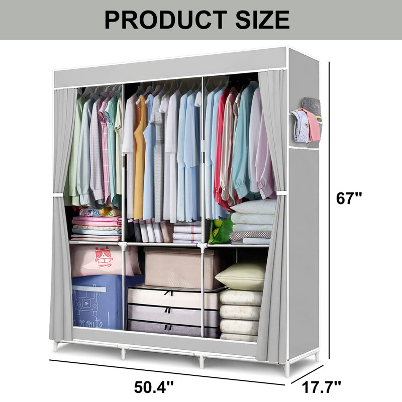 Marshawn 50.4"W Portable Wardrobe