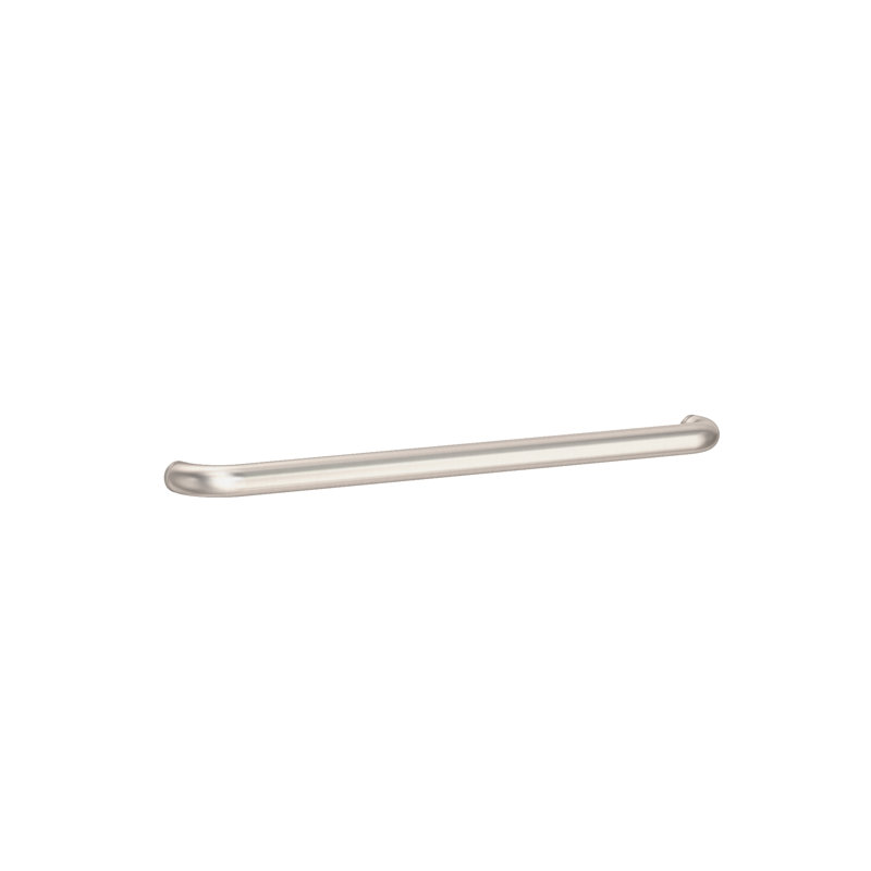 Astor Grab Bar Tube with Decorative Rings, Satin Nickel - PVD, 27" W