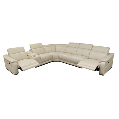 Barnemouth Leather Recliner Theater Set