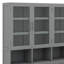 Wooden  Daybed, Boasts Glass-Fronted Storage Units, LED Lighting-96822396-96822397