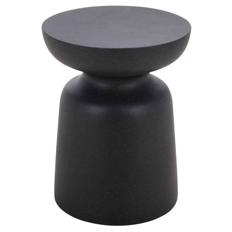 Aurielle Mushroom Accent Table, Black