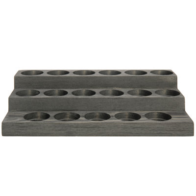 Wood 17 Compartment Makeup Organiser