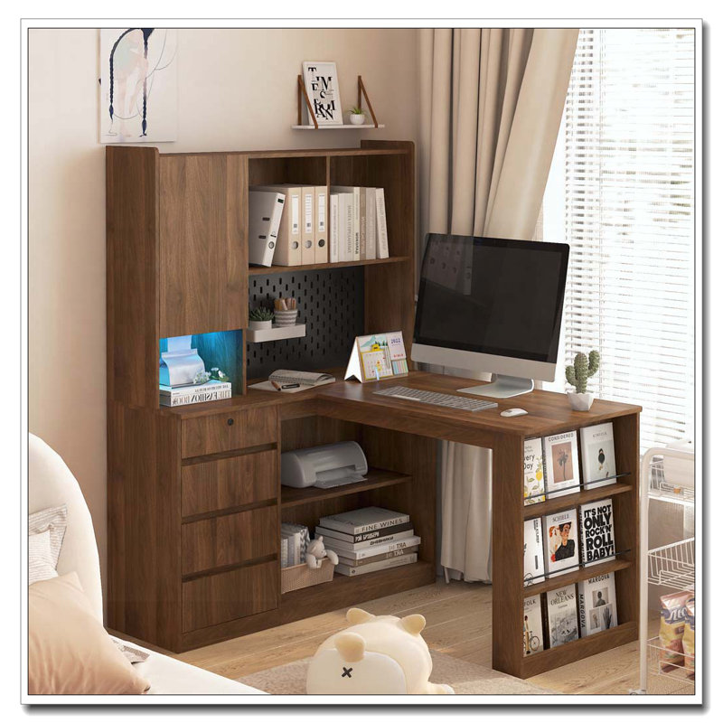 Bureau en L, Bois - 3