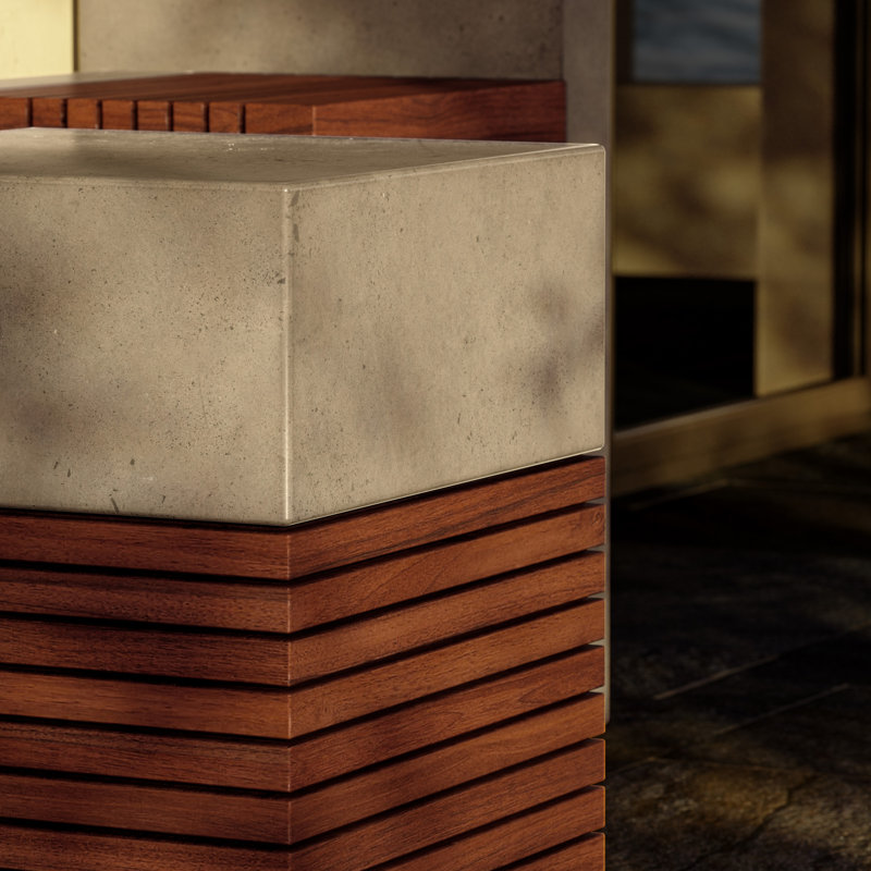 Mixx Accent Stool, Concrete