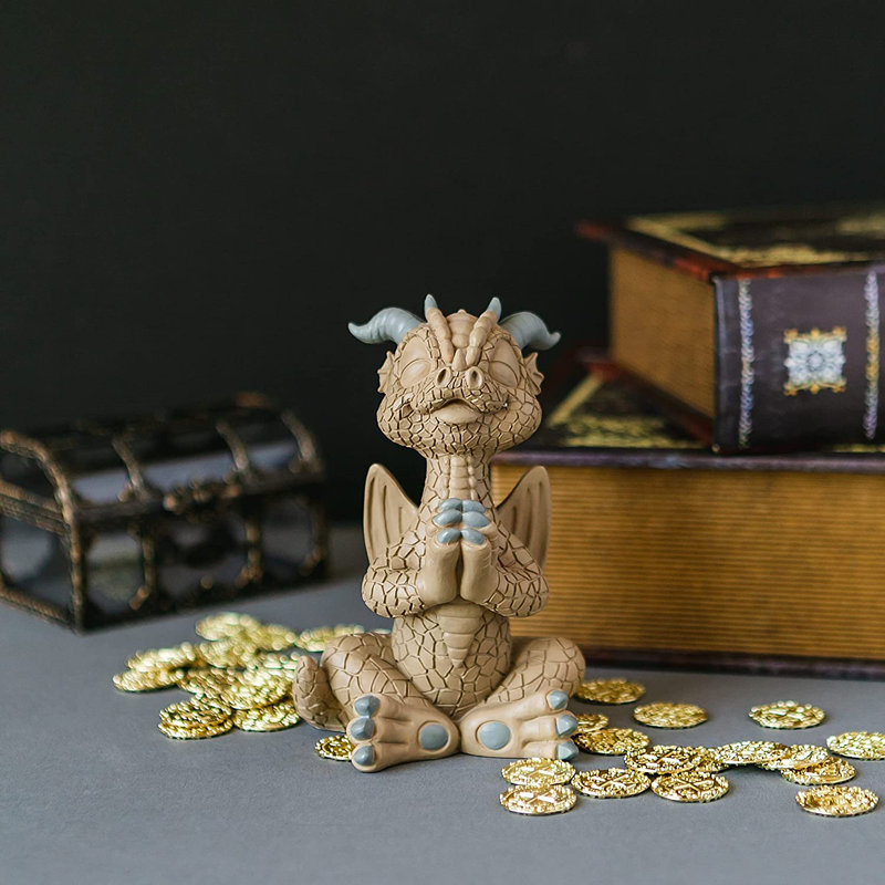 Statue Brogel Happy Dragon, Beige