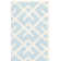 Fung Hand Woven Flat Weave Wool/Cotton Geometric Rug in Light Blue/Ivory