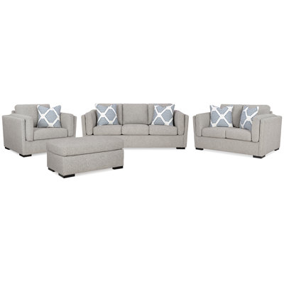 Canapé, causeuse, fauteuil surdimensionné et repose-pieds Evansley