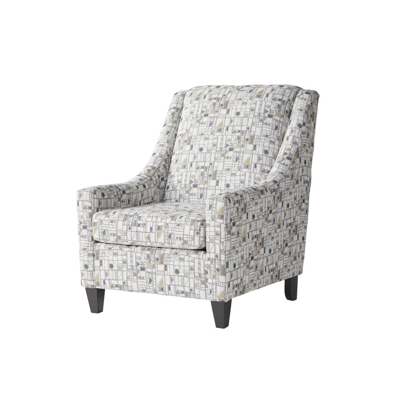 Sharo Upholstered Armchair, Wrigley Travetine