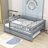 Havva Wood Daybed with Twin Size Trundle and Fence Guardrails-1756205952-1756205953