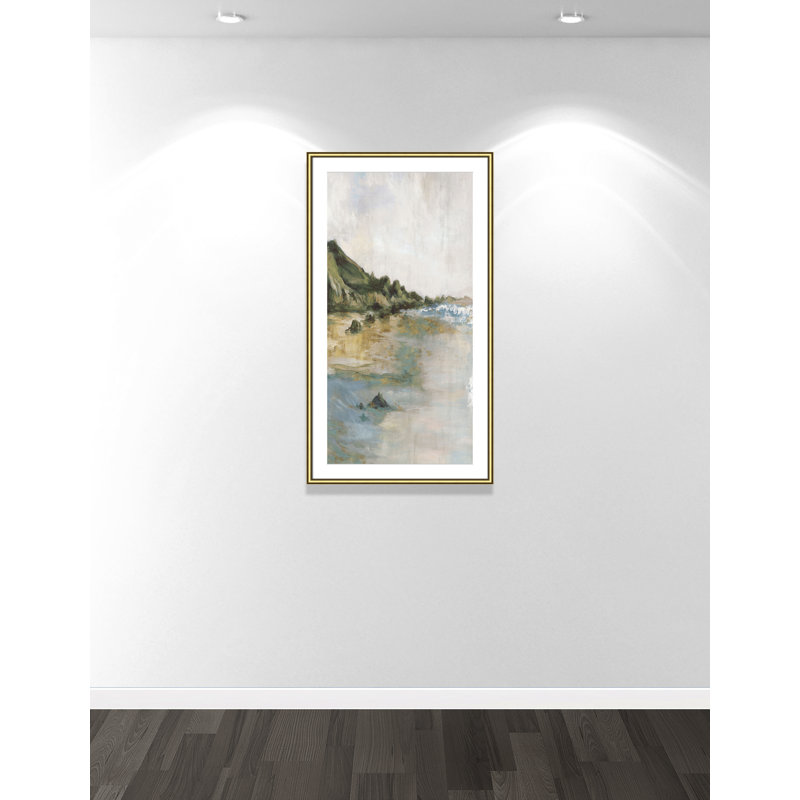 Impression «Tide’s Edge» par Casa Fine Arts, H 46,75 po x l 26,75 po x P 0,875 po, Reproduction encadrée avec passe-partout